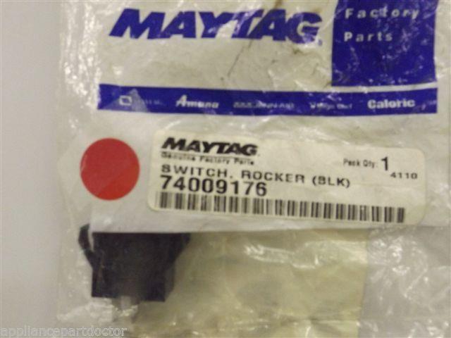 Maytag Magic Chef Stove 74009176 Switch, Rocker (blk) NEW IN BOX Maytag Magic Chef Stove 74009176 Switch, Rocker (blk) NEW IN BOX